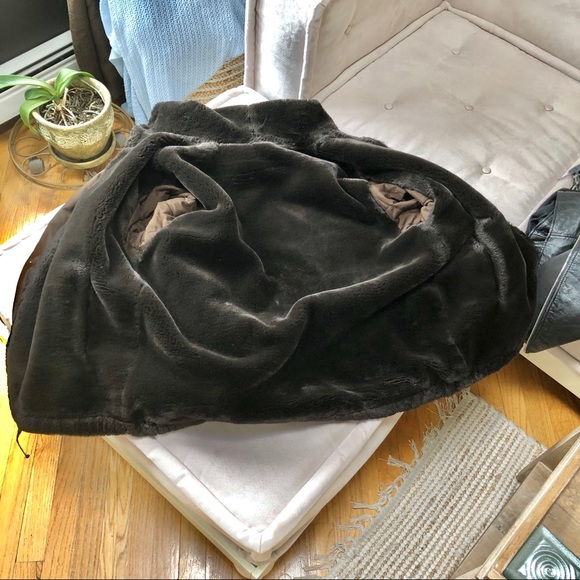 Brown Faux Fur-Lined Winter Jacket - Picture 5 of 9